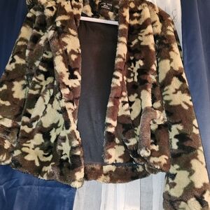 Cozy Camo Faux Fur Jacket